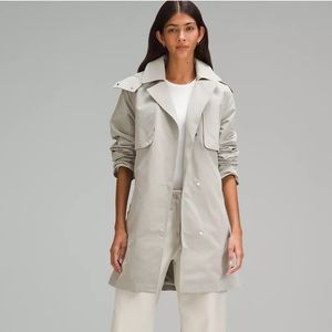 LULULEMON Athletica Always There Short Trench Coat, RWLI, Size 4 NWT